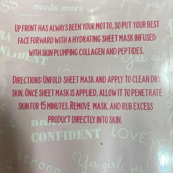 Empow{her} Beauty Face It - 5 Piece Sheet Mask Set Collagen and Peptide Infused - Picture 5 of 8
